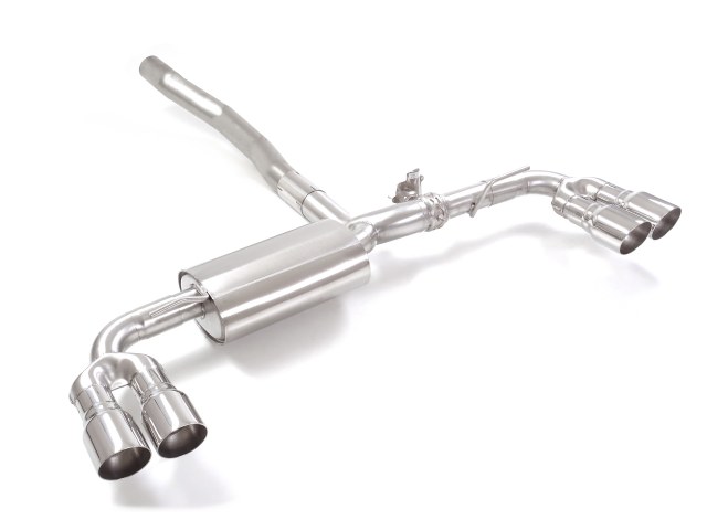 Scarico Sportivo Posteriore Sdoppiato Terminali 4x90mm con Valvola Sport Line Sfalsati OMOLOGATO Mercedes Classe A(W177) - 70mm