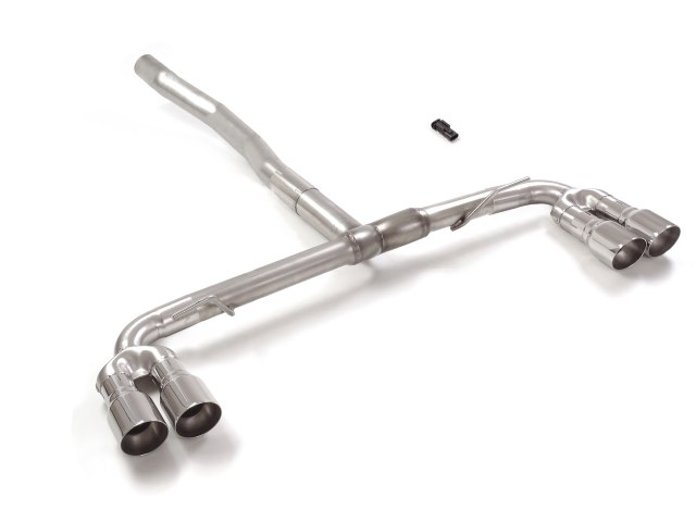 Scarico Sportivo Posteriore Gr. N Sdoppiato Terminali 4x90mm Sport Line Sfalsati Mercedes Classe A(W177) - 70mm