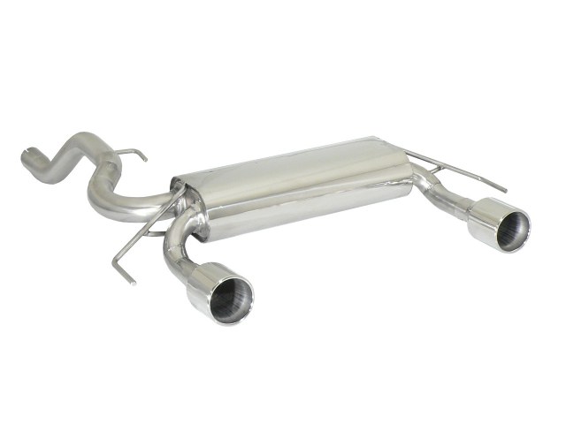 Scarico Sportivo Posteriore Sdoppiato Terminali 2x102mm OMOLOGATO Opel Corsa D 1.6 Turbo - 60mm