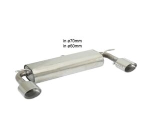 Scarico Sportivo Posteriore Sdoppiato Sport Line OMOLOGATO Mercedes Classe A(W176) A250 - 70mm