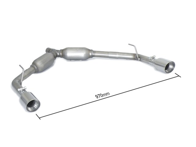 Scarico Sportivo Posteriore Sdoppiato Terminali 2x90mm Sport Line OMOLOGATO Alfa Romeo Giulietta(940) 1.4TB GPL (88kW) - 54mm - con modifica paraurti