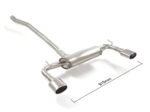 Scarico Sportivo Posteriore Sdoppiato OMOLOGATO Jeep Renegade - 60mm - Cod. 50.0705.10