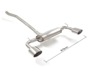Scarico Sportivo Posteriore Sdoppiato Sport Line OMOLOGATO Jeep Renegade - 60mm - Cod. 50.0705.12