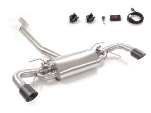 Scarico Sportivo Posteriore Sdoppiato Terminali 2x90mm Carbon Shot OMOLOGATO Alfa Romeo Giulia(952) 2.0 Turbo - 76mm - Cod. 50.0818.73