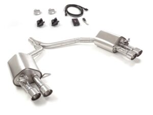 Scarico Sportivo Posteriore Sdoppiato Terminali 4x90mm Sport Line Sfalsati OMOLOGATO Audi A5 (typ 8T) Sportback Quattro 2.0TFSI (155kW) - 70mm