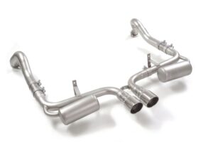 Scarico Sportivo Posteriore Gr. N Sdoppiato Terminali 2x90mm Sport Line Porsche 718 Cayman(982) 2.0i Turbo (221kW)