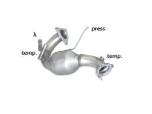 Scarico Sportivo Tubo Sostituzione OPF / GPF Audi A4 (typ 8K - B8) 3.0TDi - 70mm