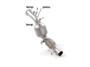 Scarico Sportivo Tubo Sostituzione OPF / GPF BMW X3 (E83 / F25) F25 - 61mm