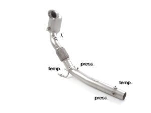 Scarico Sportivo Catalizzatore Metallico Audi A1 (typ GB) 2.0TSI - 70mm