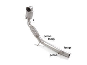 Scarico Sportivo Catalizzatore Metallico Volkswagen Golf Mk7.5 (typ AU) 2.0TSI - 76mm
