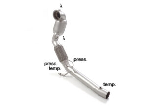 Scarico Sportivo Catalizzatore Metallico Volkswagen Golf Mk8 (typ CD) - 76mm