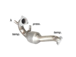 Scarico Sportivo Tubo Sostituzione OPF / GPF Audi A4 (typ 8K - B8) - 60mm - Cod. 54.0241.01