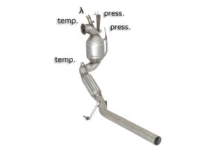 Scarico Sportivo Tubo Sostituzione OPF / GPF Audi A1 (typ 8X) 1.6TDi - 50mm