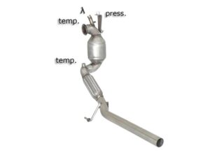 Scarico Sportivo Tubo Sostituzione OPF / GPF Audi A1 (typ 8X) 2.0TDi - 54mm