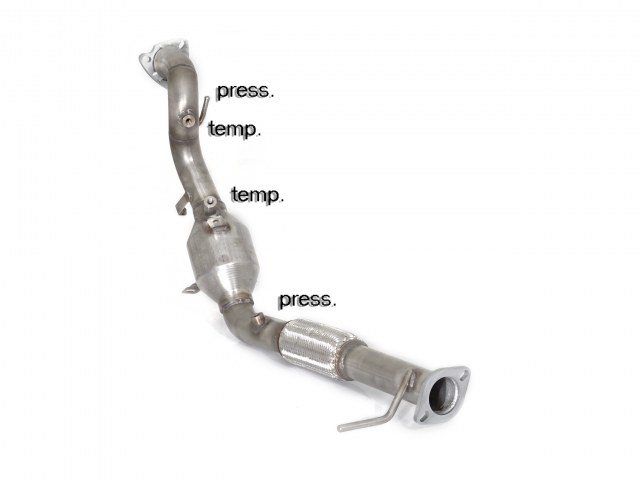 Scarico Sportivo Tubo Sostituzione OPF / GPF Ford Ranger 2.2TDci (118kW) - 60mm