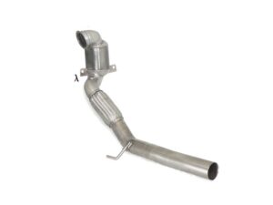 Scarico Sportivo Catalizzatore Metallico Volkswagen Polo Mk6 (typ AW) 2.0TSI GTI (147kW) (no OPF) - 70mm