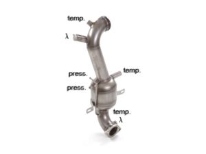 Scarico Sportivo Tubo Sostituzione OPF / GPF Jeep Renegade 2.0Mjet 4WD (103kW) - 60mm
