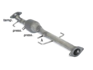 Scarico Sportivo Catalizzatore Metallico Mazda 6 (typ GH) 2.0CD DPF (103kW) + WAGON - 54mm