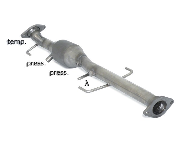 Scarico Sportivo Catalizzatore Metallico Mazda 6 (typ GH) 2.0CD DPF (103kW) + WAGON - 54mm