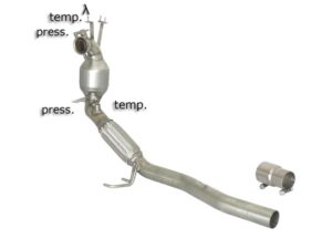 Scarico Sportivo Tubo Sostituzione OPF / GPF Audi A3 (typ 8P) - 60mm - Cod. 54.0245.01