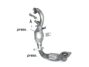 Scarico Sportivo Tubo Sostituzione OPF / GPF Ford C-Max Mk2 1.6TDci (85kW) - 50mm