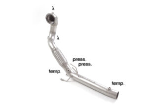 Scarico Sportivo Tubo Sostituzione Catalizzatore Volkswagen Golf Mk8 (typ CD) - 76mm