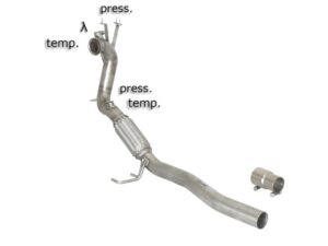 Scarico Sportivo Tubo Sostituzione Catalizzatore Audi A3 (typ 8P) - 60mm - Cod. 55.0315.00