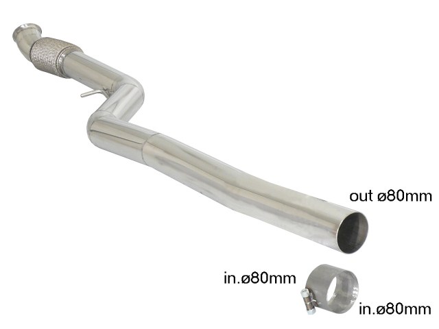 Scarico Sportivo Tubo Centrale BMW Serie1 F20/F21 - 80mm - Cod. 55.0392.00