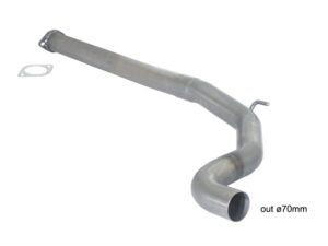 Scarico Sportivo Tubo Centrale Abarth Grande Punto + Evo (typ199) - 70mm - Cod. 55.0404.00