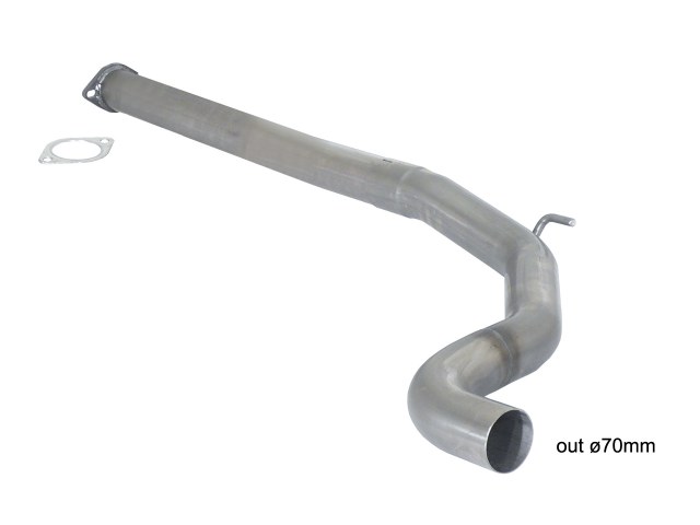 Scarico Sportivo Tubo Centrale Abarth Grande Punto + Evo (typ199) - 70mm - Cod. 55.0404.00