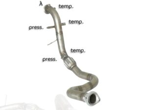 Scarico Sportivo Tubo Sostituzione Catalizzatore Land Rover Defender 2.2TD4 (90kW) - 60mm