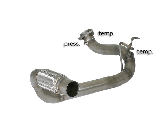 Scarico Sportivo Tubo Sostituzione OPF / GPF Jeep Wrangler (JK) Mk3 2.8CRD (147kW) - 60mm - Cod. 55.0414.00