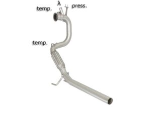 Scarico Sportivo Tubo Sostituzione Catalizzatore Audi A1 (typ 8X) 2.0TDi - 54mm