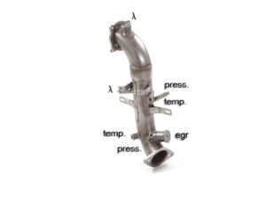 Scarico Sportivo Tubo Sostituzione Catalizzatore Alfa Romeo Giulia(952) 2.0 Turbo - Cod. 55.0630.00