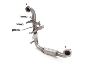 Scarico Sportivo Tubo Sostituzione Catalizzatore Ford Tourneo Mk2 1.5TDci (88kW) - 50mm
