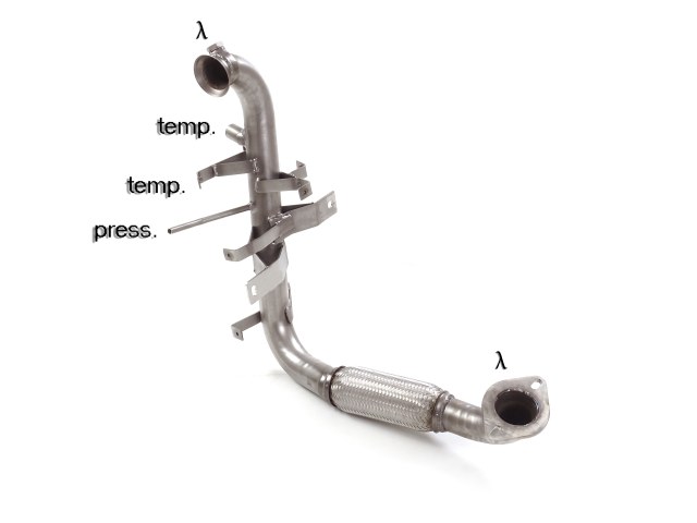 Scarico Sportivo Tubo Sostituzione Catalizzatore Ford Tourneo Mk2 1.5TDci (88kW) - 50mm