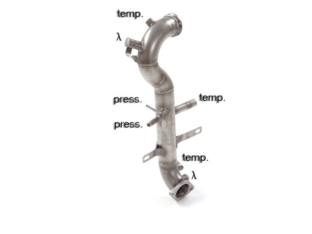 Scarico Sportivo Tubo Sostituzione Catalizzatore Jeep Renegade 2.0Mjet 4WD (103kW) - 60mm
