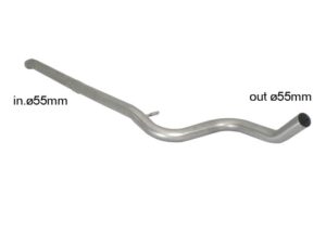 Scarico Sportivo Tubo Centrale Peugeot 207 1.6 16V THP GTi (128Kw) - 55mm