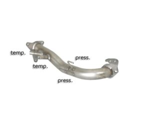 Scarico Sportivo Tubo Sostituzione Catalizzatore Subaru Forester Mk3 (typ SH) 2.0D - 60mm