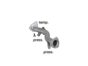 Scarico Sportivo Tubo Sostituzione OPF / GPF Audi A4 (typ 8E - B6/B7) 2.0TDi - 50mm