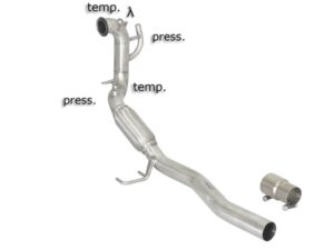 Scarico Sportivo Tubo Sostituzione Catalizzatore Audi A3 (typ 8P) - 60mm - Cod. 55.0252.00
