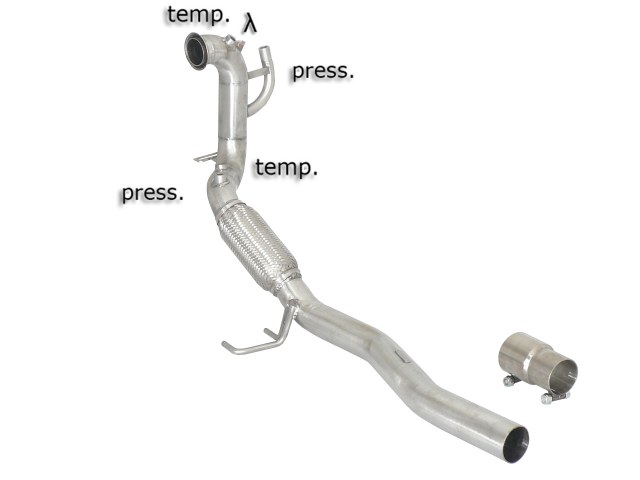 Scarico Sportivo Tubo Sostituzione Catalizzatore Audi A3 (typ 8P) - 60mm - Cod. 55.0252.00