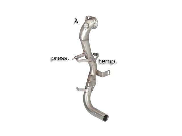 Scarico Sportivo Tubo Sostituzione Catalizzatore Opel Corsa D 1.3CDti - 50mm