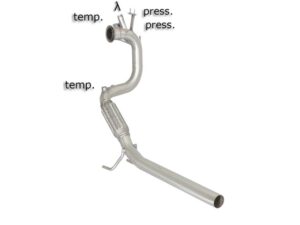 Scarico Sportivo Tubo Sostituzione Catalizzatore Audi A1 (typ 8X) 1.6TDi - 50mm