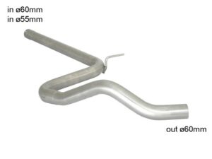Scarico Sportivo Tubo Centrale Seat Leon Mk3 (5F) - 60mm - Cod. 55.0356.00