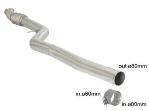 Scarico Sportivo Tubo Centrale BMW Serie1 F20/F21 - 80mm - Cod. 55.0373.00
