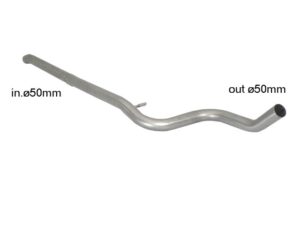Scarico Sportivo Tubo Centrale Peugeot 208 Mk1 - 50mm