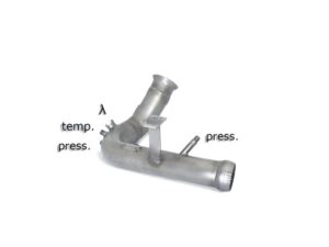 Scarico Sportivo Tubo Sostituzione OPF / GPF Mercedes Classe E (207) - 63.5mm