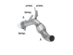 Scarico Sportivo Tubo Sostituzione Catalizzatore BMW Serie3 F30-F31-F34-F35 - 70mm