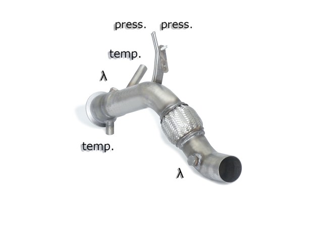 Scarico Sportivo Tubo Sostituzione Catalizzatore BMW Serie3 F30-F31-F34-F35 - 70mm